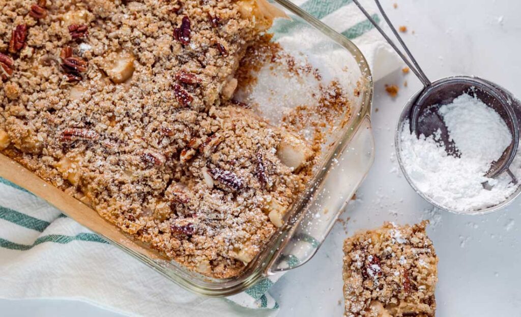 Pear Oat Bars
